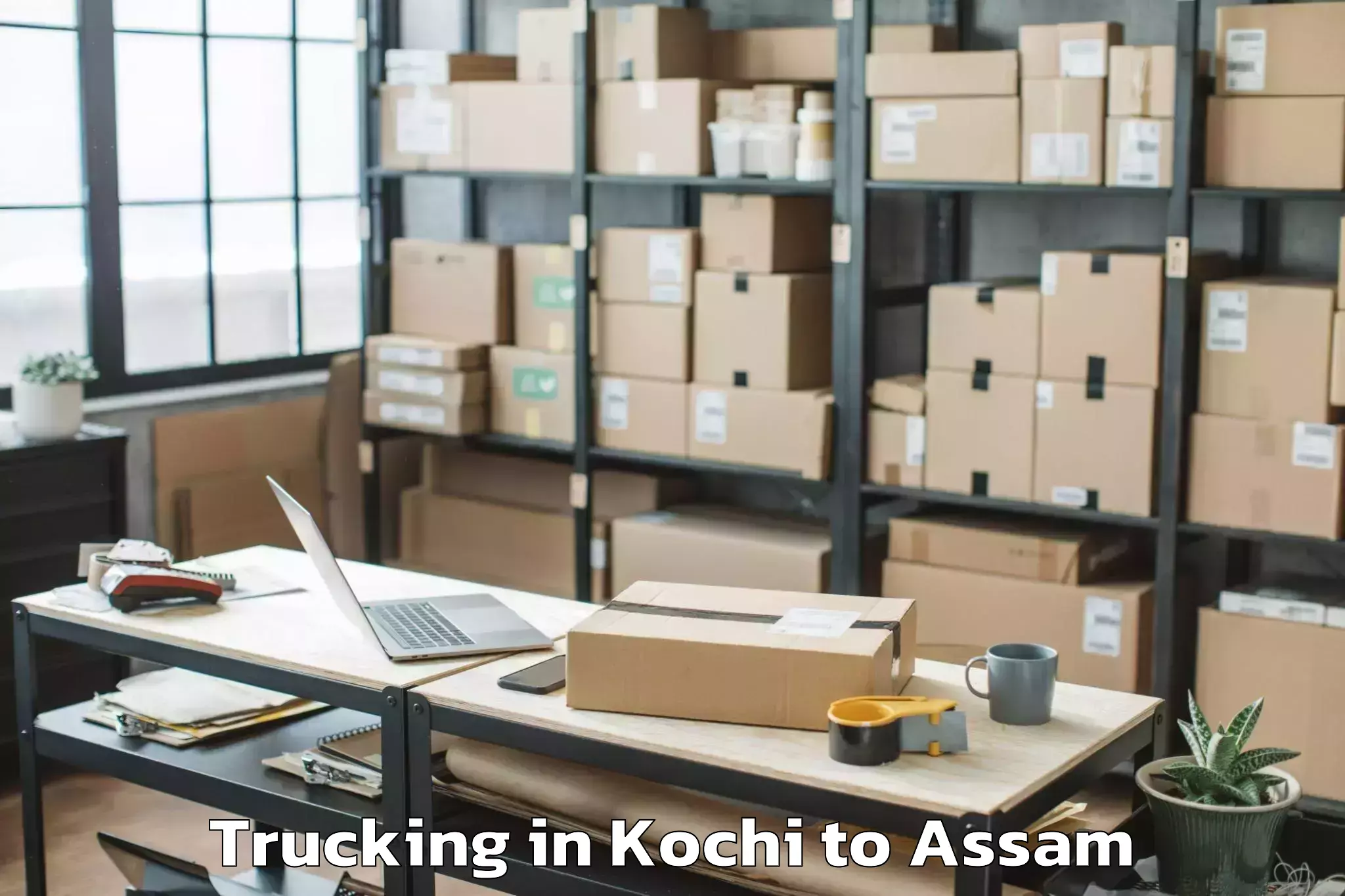 Top Kochi to Sonari Trucking Available